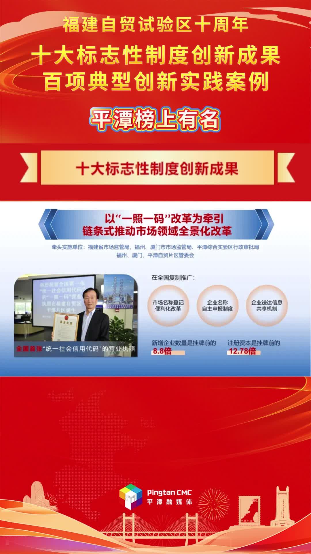 平潭自貿(mào)片區(qū)制度創(chuàng)新結(jié)碩果